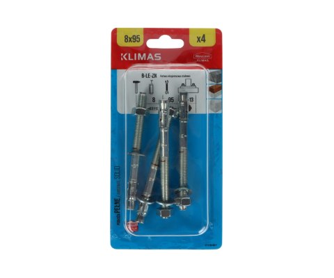 KOTWY EKSPRESOWE B-LE-ZN-08095*P4 WKRĘT-MET KLIMAS KOTWY EKSPRESOWE B-LE-ZN-08095*P4 WKRĘT-MET KLIMAS