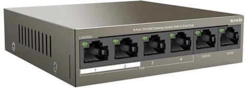 SWITCH POE TENDA TEF1106P-4-63W SWITCH POE TENDA TEF1106P-4-63W