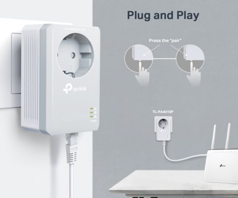ADAPTER SIECIOWY TL-PA4010P-KIT TP-LINK ADAPTER SIECIOWY TL-PA4010P-KIT TP-LINK