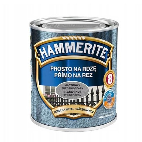 EMALIA HAMMERITE MŁOTKOWY SREBRNO-SZARY 0,7L HAMMERITE EMALIA HAMMERITE MŁOTKOWY SREBRNO-SZARY 0,7L HAMMERITE