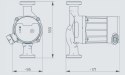 POMPA OBIEGOWA ELEKTRONICZNA DO C.O. 25/40 6/4'' INVENA