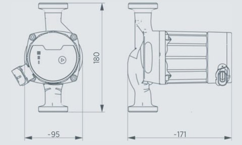 POMPA OBIEGOWA ELEKTRONICZNA DO C.O. 25/40 6/4'' INVENA POMPA OBIEGOWA ELEKTRONICZNA DO C.O. 25/40 6/4'' INVENA