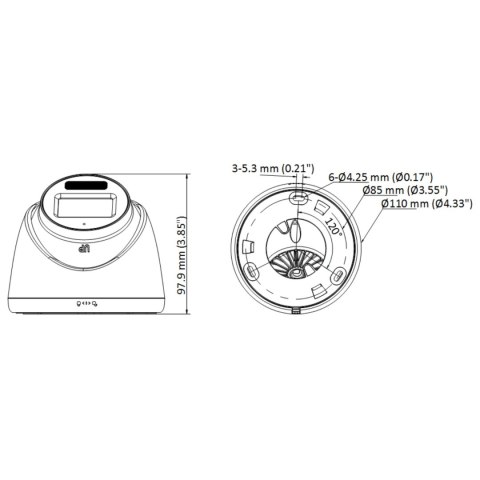 KAMERA AHD, HD-CVI, HD-TVI, PAL DS-2CE78K0T-LFS(2.8MM) Smart Hybrid Light - 3K 2.8 mm Hikvision