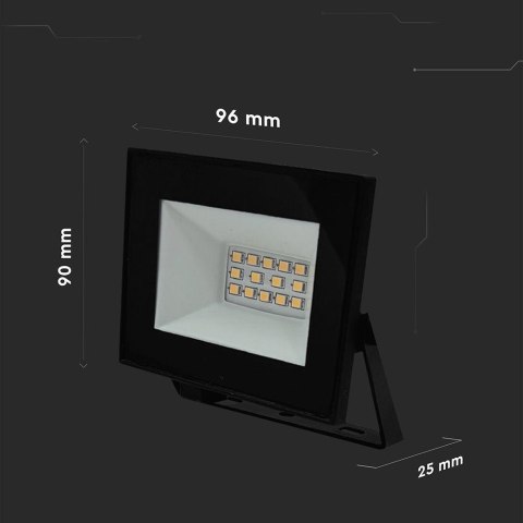 Projektor LED V-TAC 10W LED SMD 4000K Czarny VT-44012 4000K 730lm