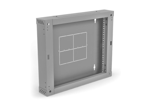 Sekcja tylna 100 mm (zawiasowa / uchylna) do szaf dwusekcyjnych SW-18U-600-450-01-S, kolor szary ALANTEC