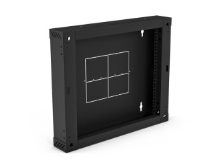 Sekcja tylna 100 mm (zawiasowa / uchylna) do szaf dwusekcyjnych SW-6U-600-450-01-C, kolor czarny ALANTEC