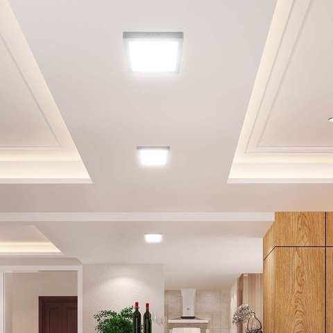 Panel LED V-TAC natynkowy premium downlight 12W kwadrat 170x170 VT-60012 3000K 1200lm
