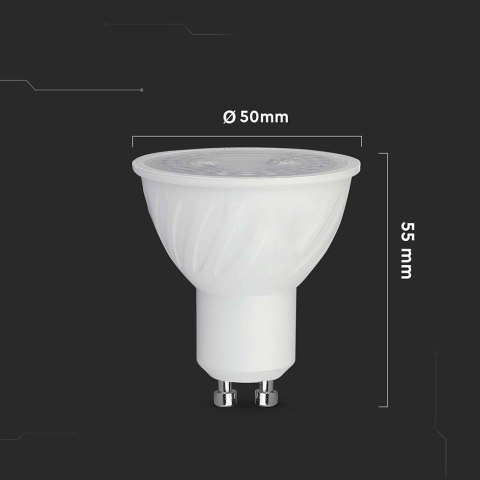 Żarówka LED V-TAC GU10 6W 10st VT-249 4000K 445lm 5 lat gwarancji