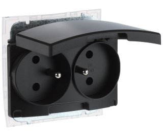 GNIAZDO PODWÓJNE SANTRA/4145-19/EPN 230 V 16 A IP44 Elektro-Plast