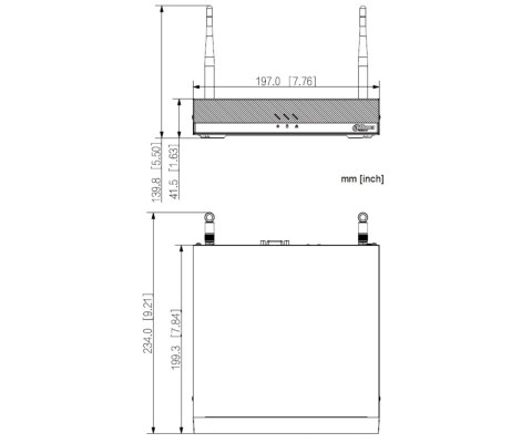 REJESTRATOR IP NVR2104HC-W Wi-Fi 6, 4 KANAŁY DAHUA