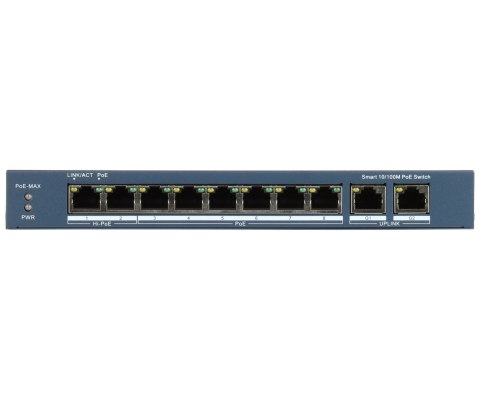 SWITCH POE DS-3E1310HP-EI(B) 8-PORTOWY Hikvision