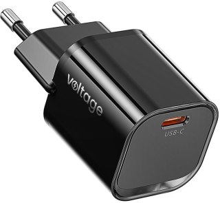 Ładowarka sieciowa Voltage GaN Quick Mini 20W PD 3.0 QC 3.0 USB-C czarna