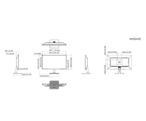 MONITOR HDMI, DP, AUDIO LM25-B211B 24.5 " - Full HD DAHUA