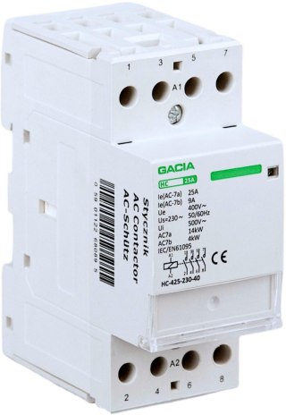 Stycznik modułowy 4 biegunowy VCX 4P/25A    4NO  230V