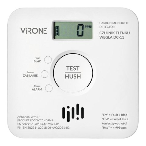 BATERYJNY CZUJNIK TLENKU WĘGLA ( CZADU )10 LAT