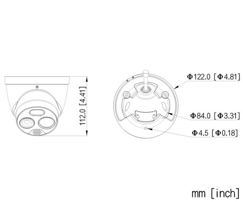 HYBRYDOWA KAMERA TERMOWIZYJNA IP TPC-DF1241-TB2F2-DW-S8 2 mm - 960p, 2 mm - 4 Mpx DAHUA