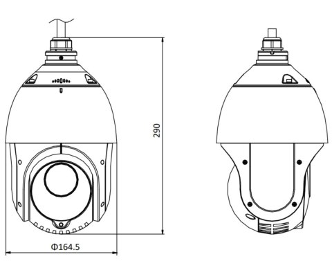 KAMERA IP OBROTOWA ZEWNĘTRZNA DS-2DE4425IW-DE(T5)/PL AcuSense - 4 Mpx 4.8 ... 120 mm Hikvision