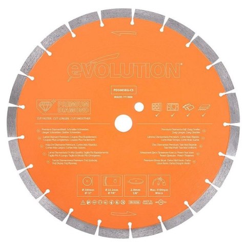 PRZECINARKA DO BETONU EVOLUTION R300DCT + PD300SEG-CS EVOLUTION PRZECINARKA DO BETONU EVOLUTION R300DCT + PD300SEG-CS EVOLUTION