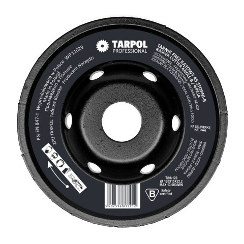 TARNIK FREZ KĄTOWY T-91 45 STOPNI-B 120MM TARPOL TARNIK FREZ KĄTOWY T-91 45 STOPNI-B 120MM TARPOL