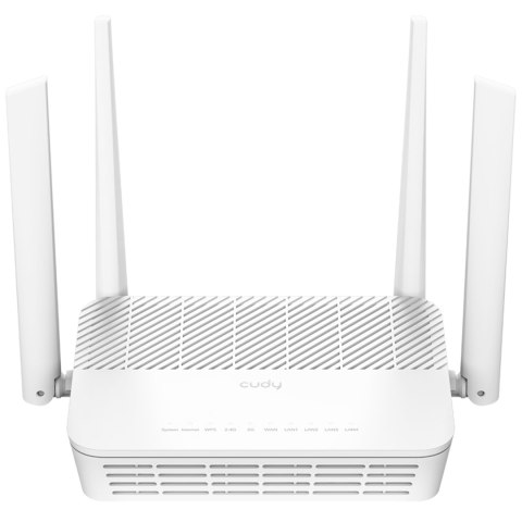ROUTER WR3000S Wi-Fi 6 2.4 GHz, 5 GHz 574 Mb/s + 2402 Mb/s CUDY