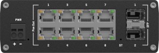 Teltonika TSW202 switch przemysłowy zarządzalny 8xFE 2xSFP PoE+ (TSW202000000) DIN