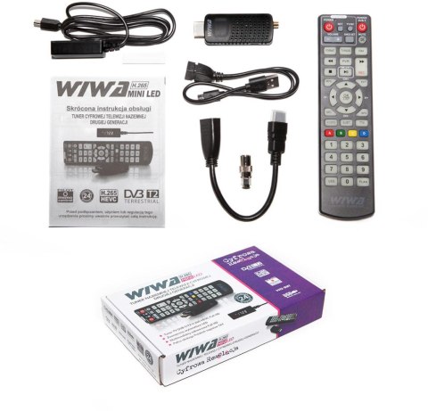Tuner DVB-T/T2 WIWA H.265 MINI LED Tuner DVB-T/T2 WIWA H.265 MINI LED