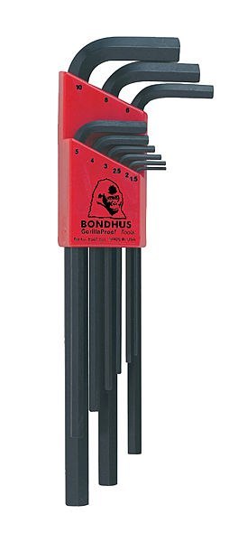 ZESTAW IMBUSÓW DŁUGICH 1.5-10MM, 9 SZT. BONDHUS ZESTAW IMBUSÓW DŁUGICH 1.5-10MM, 9 SZT. BONDHUS