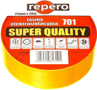TAŚMA IZOLACYJNA REPERO 701 BIAŁA 19MMX20M