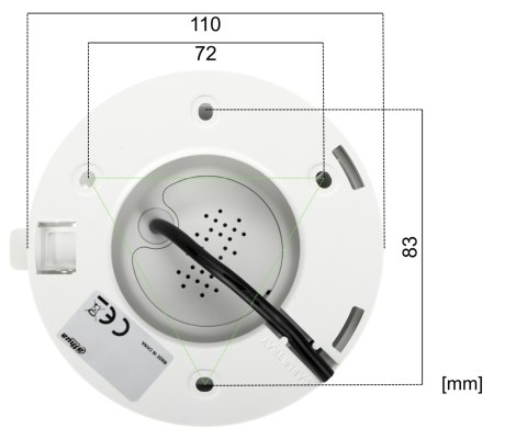 KAMERA AHD, HD-CVI, HD-TVI, PAL HAC-HDW1200TQ-IL-T-0280B-DIP Smart Dual Light Two-way Talk - 1080p 2.8 mm DAHUA