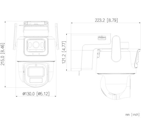 KAMERA SOLARNA PT IP OBROTOWA ZEWNĘTRZNA IPC-PTS2649C-3E3Z-4GB20-3684/0280B-PRO 4G WizColor HYBRID-ZOOM - 3 Mpx DAHUA