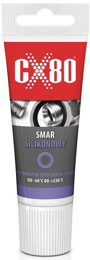 SMAR SILIKONOWY DO TWORZYW SZTUCZNYCH I GUM NSF H1 40G CX-80 SMAR SILIKONOWY DO TWORZYW SZTUCZNYCH I GUM NSF H1 40G CX-80
