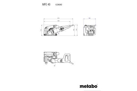 BRUZDOWNICA MFE 40 METABO BRUZDOWNICA MFE 40 METABO