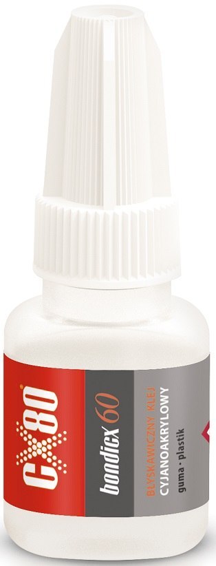 KLEJ CYJANOAKRYLOWY BONDICX 60 GEL 5G CX-80 KLEJ CYJANOAKRYLOWY BONDICX 60 GEL 5G CX-80