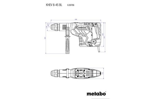 MŁOT UDAROWY OBROTOWY SDS-MAX KHEV 8-45 BL METABO MŁOT UDAROWY OBROTOWY SDS-MAX KHEV 8-45 BL METABO