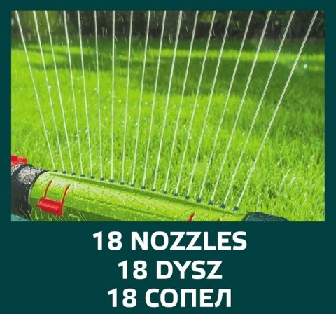 ZRASZACZ OSCYLACYJNY 18 OTWORÓW ZRASZACZ OSCYLACYJNY 18 OTWORÓW