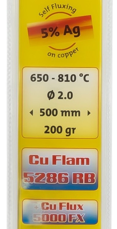 LUT TWARDY CU FLAM RB 5286 CUP 5% AG - 500*2MM 200G CASTOLIN LUT TWARDY CU FLAM RB 5286 CUP 5% AG - 500*2MM 200G CASTOLIN
