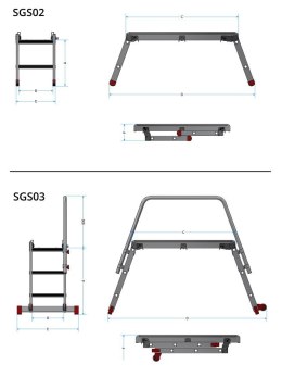 SKŁADANA PLATFORMA ROBOCZA SGS2 FARAONE