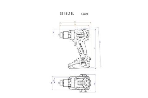 ZESTAW COMBO 18V SB 18 LT BL + SSD 18 LT 200 BL 2*5.2AH METABO ZESTAW COMBO 18V SB 18 LT BL + SSD 18 LT 200 BL 2*5.2AH METABO