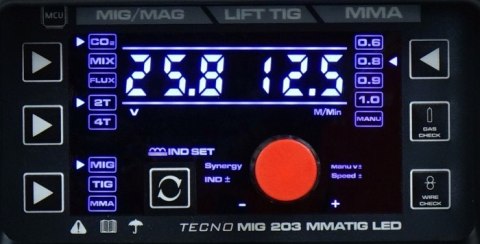 PÓŁAUTOMAT SPAWALNICZY TECNOMIG 203 MIG/TIG/MMA SYNERGIC LED IDEAL PÓŁAUTOMAT SPAWALNICZY TECNOMIG 203 MIG/TIG/MMA SYNERGIC LED IDEAL