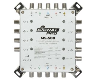 MULTISWITCH PRZELOTOWY MS-508 5 WEJŚĆ / 8 WYJŚĆ SIGNAL PRO