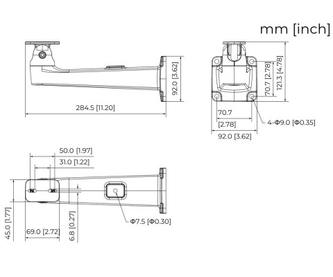 UCHWYT OBUDOWY PFB605W-B DAHUA