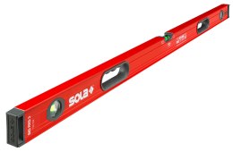 POZIOMICA WSKAŹNIK POZIOMU I PIONU RED 3 100 CM SOLA