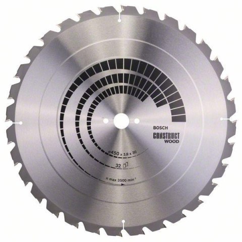 PIŁA TARCZOWA T CONSTRUCT WOOD 450*3,8*30/Z32 BOSCH PIŁA TARCZOWA T CONSTRUCT WOOD 450*3,8*30/Z32 BOSCH