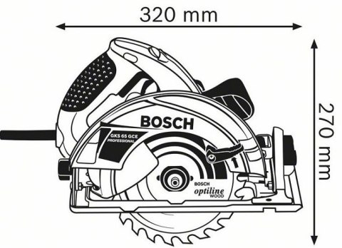 PILARKA TARCZOWA GKS 65 GCE 1800W BOSCH PILARKA TARCZOWA GKS 65 GCE 1800W BOSCH
