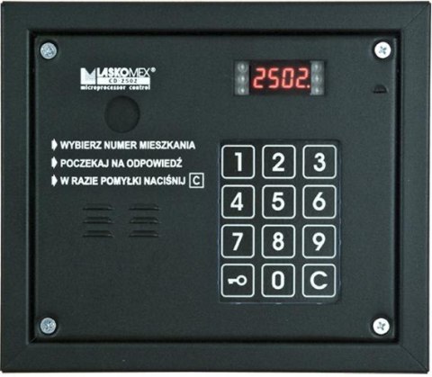 Laskomex CP-2503R czarna Panel audio z czytnikiem kluczy RFID Laskomex CP-2503R czarna Panel audio z czytnikiem kluczy RFID
