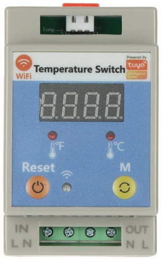 INTELIGENTNY PRZEŁĄCZNIK Z POMIAREM TEMPERATURY ATLO-TS3-TUYA Wi-Fi, Tuya Smart