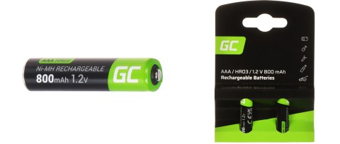 AKUMULATOR AKU-AAA-800/GC*P2 1.2 V Ni-MH HR03, AAA Green Cell AKUMULATOR AKU-AAA-800/GC*P2 1.2 V Ni-MH HR03, AAA Green Cell