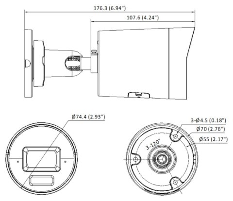 KAMERA IP DS-2CD2043G2-LI(2.8MM) AcuSense Smart Hybrid Light - 4 Mpx Hikvision