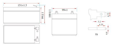 AKUMULATOR 12.8V/12AH/LIFEPO4-MWLJ MW Power AKUMULATOR 12.8V/12AH/LIFEPO4-MWLJ MW Power