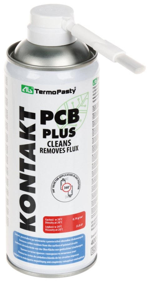 PREPARAT DO CZYSZCZENIA PŁYTEK PCB KONTAKT-PCB-PLUS/400 SPRAY 400 ml AG TERMOPASTY PREPARAT DO CZYSZCZENIA PŁYTEK PCB KONTAKT-PCB-PLUS/400 SPRAY 400 ml AG TERMOPASTY